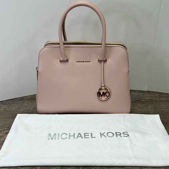 NEW Michael Kors HOUSTON Double Zip Crossgrain Handbag/Crossbody - Picture 2 of 14